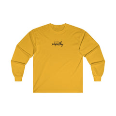 Men's Ultra Cotton Long Sleeve Tee, Hand in Hand Logo