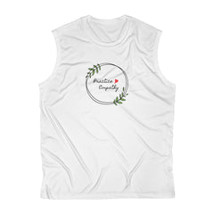 Men's Sweat-wicking Sleeveless Performance Tee, Olive Branch Logo
