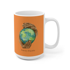 Ceramic Mug, Nourishing Home, orange-Mug-Practice Empathy