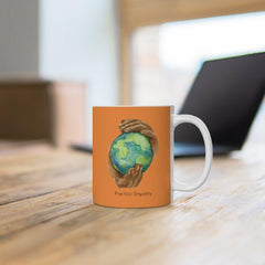 Ceramic Mug, Nourishing Home, orange-Mug-Practice Empathy