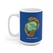 Ceramic Mug, Nourishing Home, royal blue-Mug-Practice Empathy