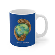 Ceramic Mug, Nourishing Home, royal blue-Mug-Practice Empathy