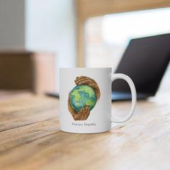 Ceramic Mug, Nourishing Home, white-Mug-Practice Empathy