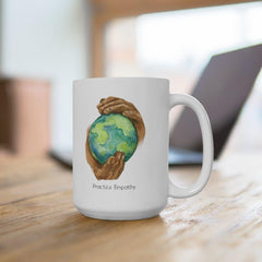 Ceramic Mug, Nourishing Home, white-Mug-Practice Empathy