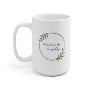 Ceramic Mug, Olive Branch Logo, white-Mug-Practice Empathy
