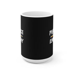 Ceramic Mug, Rainbow Logo, black-Mug-Practice Empathy