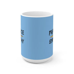 Ceramic Mug, Rainbow Logo, Carolina blue-Mug-Practice Empathy