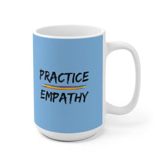 Ceramic Mug, Rainbow Logo, Carolina blue-Mug-Practice Empathy