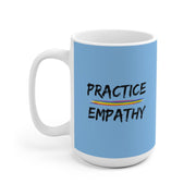 Ceramic Mug, Rainbow Logo, Carolina blue-Mug-Practice Empathy
