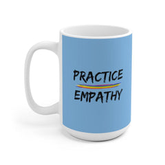 Ceramic Mug, Rainbow Logo, Carolina blue-Mug-Practice Empathy