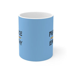 Ceramic Mug, Rainbow Logo, Carolina blue-Mug-Practice Empathy