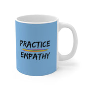 Ceramic Mug, Rainbow Logo, Carolina blue-Mug-Practice Empathy