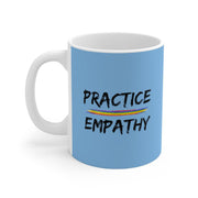 Ceramic Mug, Rainbow Logo, Carolina blue-Mug-Practice Empathy