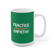 Ceramic Mug, Rainbow Logo, forest green-Mug-Practice Empathy