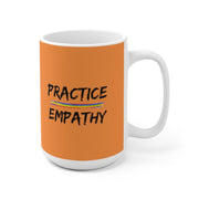 Ceramic Mug, Rainbow Logo, light orange-Mug-Practice Empathy
