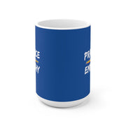 Ceramic Mug, Rainbow Logo, royal blue-Mug-Practice Empathy