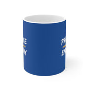 Ceramic Mug, Rainbow Logo, royal blue-Mug-Practice Empathy