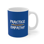 Ceramic Mug, Rainbow Logo, royal blue-Mug-Practice Empathy