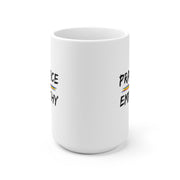 Ceramic Mug, Rainbow Logo, white-Mug-Practice Empathy