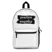 Classic Backpack, Brushes Logo, white-Bags-Practice Empathy
