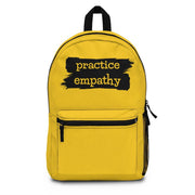 Classic Backpack, Brushes Logo, yellow-Bags-Practice Empathy