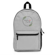 Classic Backpack, Olive Branch logo, gray-Bags-Practice Empathy