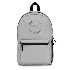 Classic Backpack, Olive Branch logo, gray-Bags-Practice Empathy