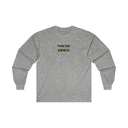 Men's Ultra Cotton Long Sleeve Tee, Rainbow Logo
