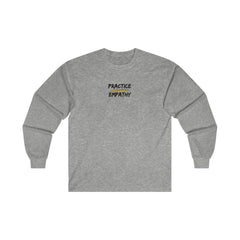 Men's Ultra Cotton Long Sleeve Tee, Rainbow Logo