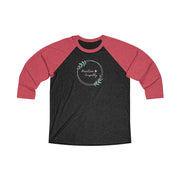 Tri-Blend 3/4 Raglan Tee, Olive Branch Logo