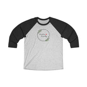 Tri-Blend 3/4 Raglan Tee, Olive Branch Logo
