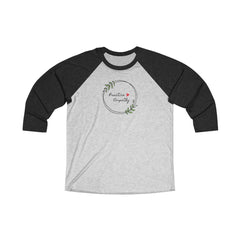 Tri-Blend 3/4 Raglan Tee, Olive Branch Logo