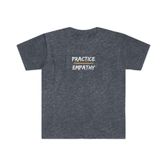 Women's Softstyle Graphic Tee, Rainbow Logo-Practice Empathy