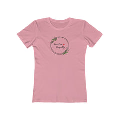 Women's The Boyfriend Tee, Olive Branch Logo