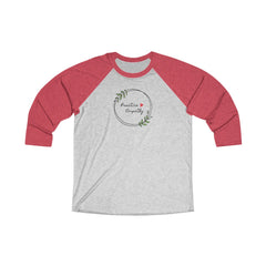 Tri-Blend 3/4 Raglan Tee, Olive Branch Logo