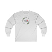 Men's Ultra Cotton Long Sleeve Tee, Olive Branch Logo