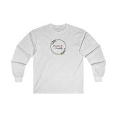 Men's Ultra Cotton Long Sleeve Tee, Olive Branch Logo