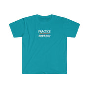 Women's Softstyle Graphic Tee, Rainbow Logo-Practice Empathy