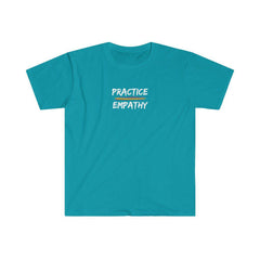 Women's Softstyle Graphic Tee, Rainbow Logo-Practice Empathy