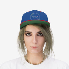 Embroidered Flat Bill Hat, Olive Branch Logo (OFFICIAL Snapback)-Hats-Practice Empathy
