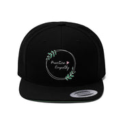 Embroidered Flat Bill Hat, Olive Branch Logo (OFFICIAL Snapback)-Hats-Practice Empathy
