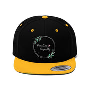 Embroidered Flat Bill Hat, Olive Branch Logo (OFFICIAL Snapback)-Hats-Practice Empathy