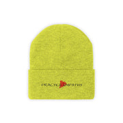 Embroidered Knit Beanie, Classic Logo-Hats-Practice Empathy