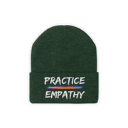 Embroidered Knit Beanie, Rainbow Logo-Hats-Practice Empathy