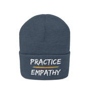 Embroidered Knit Beanie, Rainbow Logo-Hats-Practice Empathy