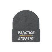 Embroidered Knit Beanie, Rainbow Logo-Hats-Practice Empathy