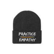 Embroidered Knit Beanie, Rainbow Logo-Hats-Practice Empathy