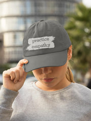 Embroidered Twill Hat, Brushes Logo-Hats-Practice Empathy