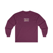 Men's Ultra Cotton Long Sleeve Tee, Rainbow Logo