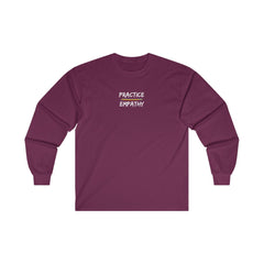 Men's Ultra Cotton Long Sleeve Tee, Rainbow Logo
